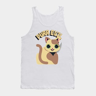 Evil Cat Evil cats Lol Funny Cute Tank Top